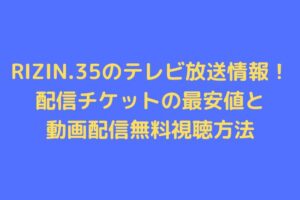 RIZIN.35 tv